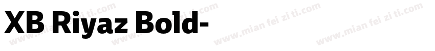 XB Riyaz Bold字体转换